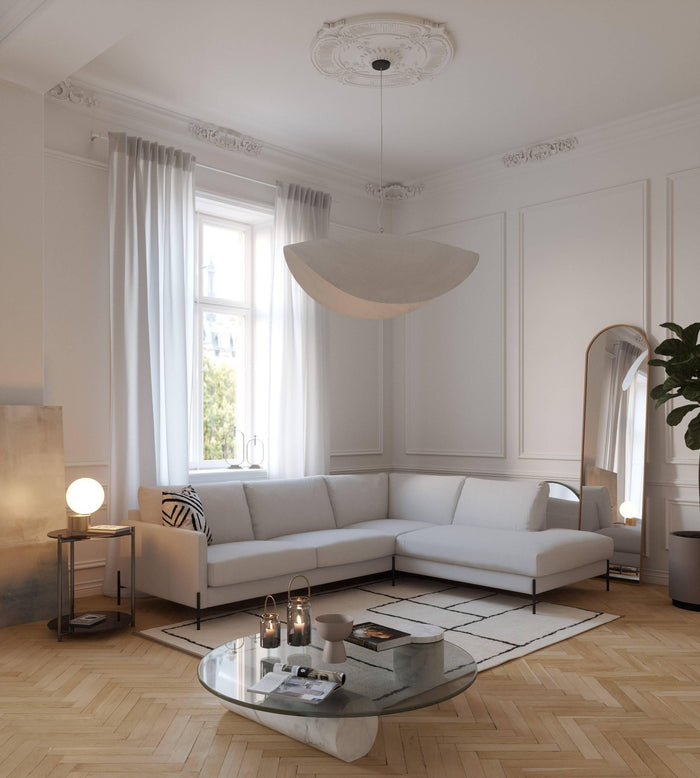 by fonQ Lunge Hoekbank Rechts - Lichtgrijs