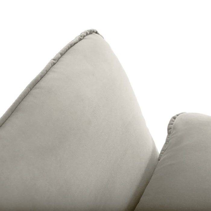 Cosmopolitan Design Vienna Hoekbank met Chaise Longue Rechts - Velvet - Beige