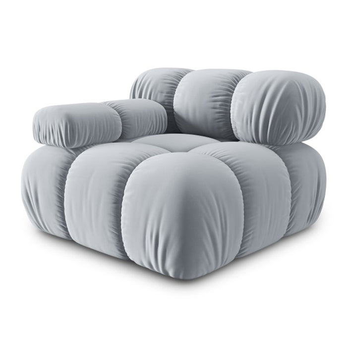 Milo Casa Tropea Modulair Bank Element - Hoek Links - Lichtblauw