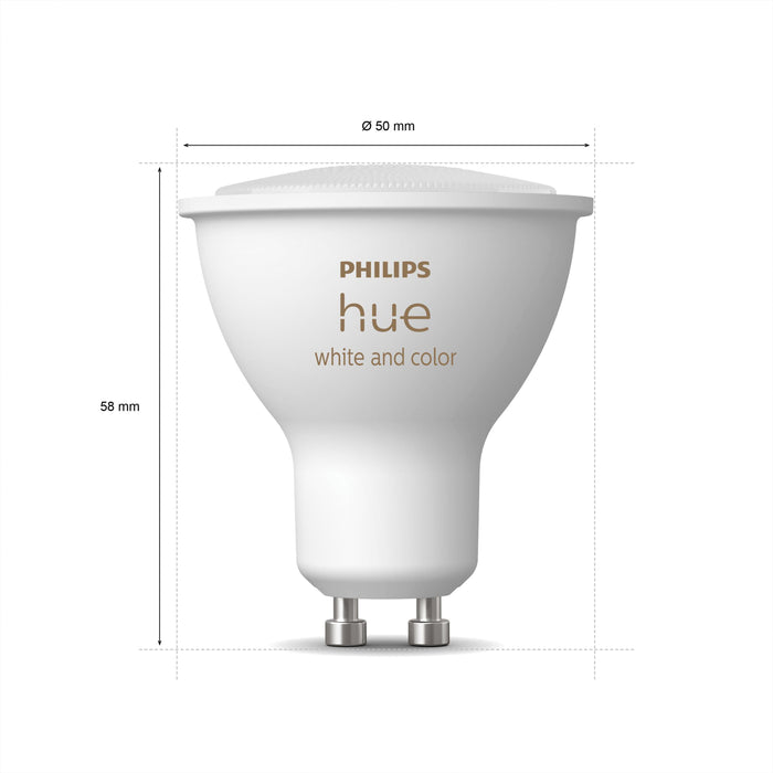 Philips Hue Starterspakket GU10 White & Color Ambiance - Incl. Bridge