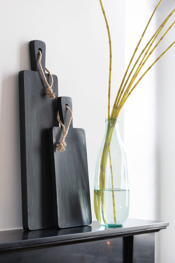 J-Line vaas Fles - glas - transparant - 41 cm hoog