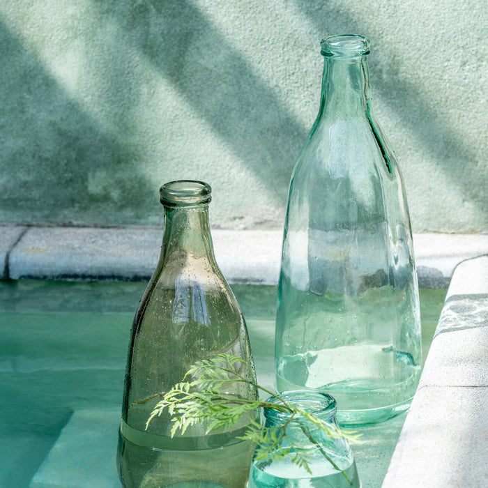 J-Line vaas Hoog - glas - transparant - 27 cm hoog