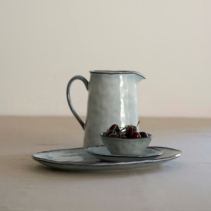 Organic by Dutch Rose Amsterdam ovale schaal 40x28 cm - blauw