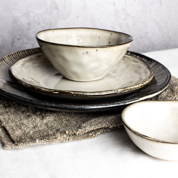 Dutch Rose Bord Plat 17 cm Creme