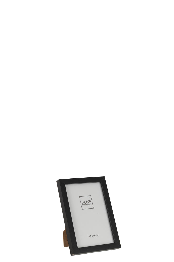 J-Line fotolijst Basic - hout - zwart - extra small - 4 stuk