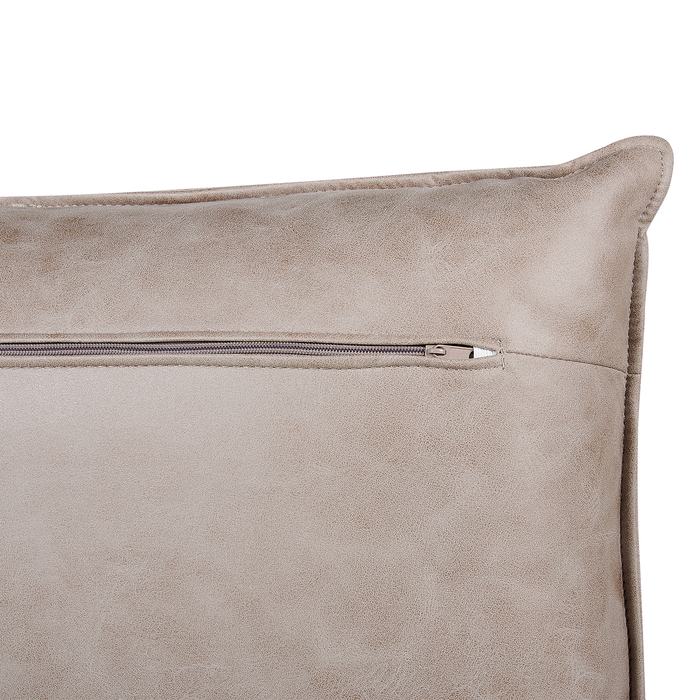 Beliani - GALLO - Hoekbank - Lichtbruin - Linkszijdig - Polyester