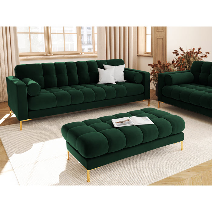 Cosmopolitan Design Bali 3-zitsbank - Flessengroen / Goud