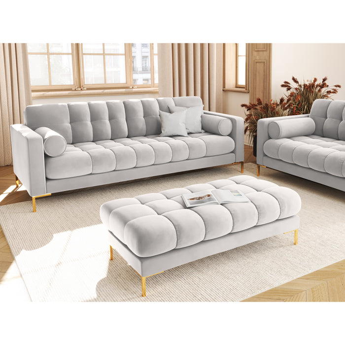 Cosmopolitan Design Bali 4-zitsbank - Zilver / Goud