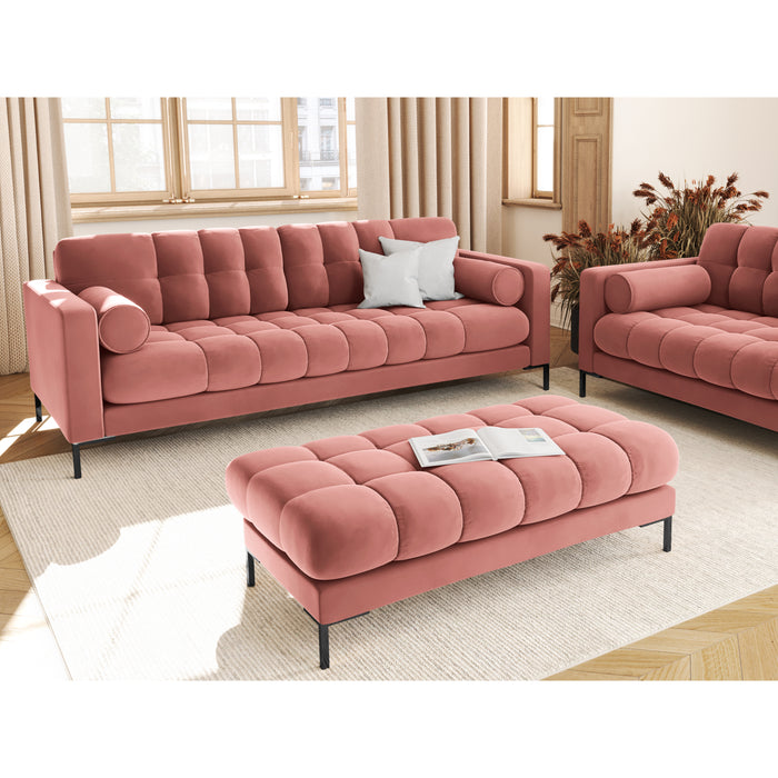 Cosmopolitan Design Bali 4-zitsbank - Roze / Zwart