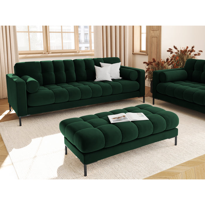 Cosmopolitan Design Bali 4-zitsbank - Flessengroen / Zwart