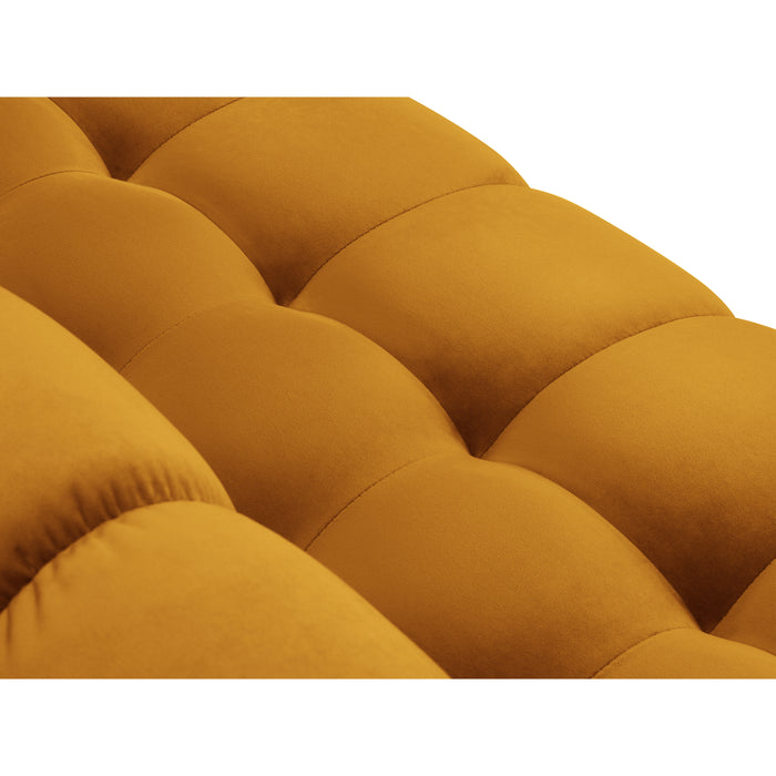 Cosmopolitan Design Bali Hoekbank met Chaise Longue Links - Okergeel / Goud