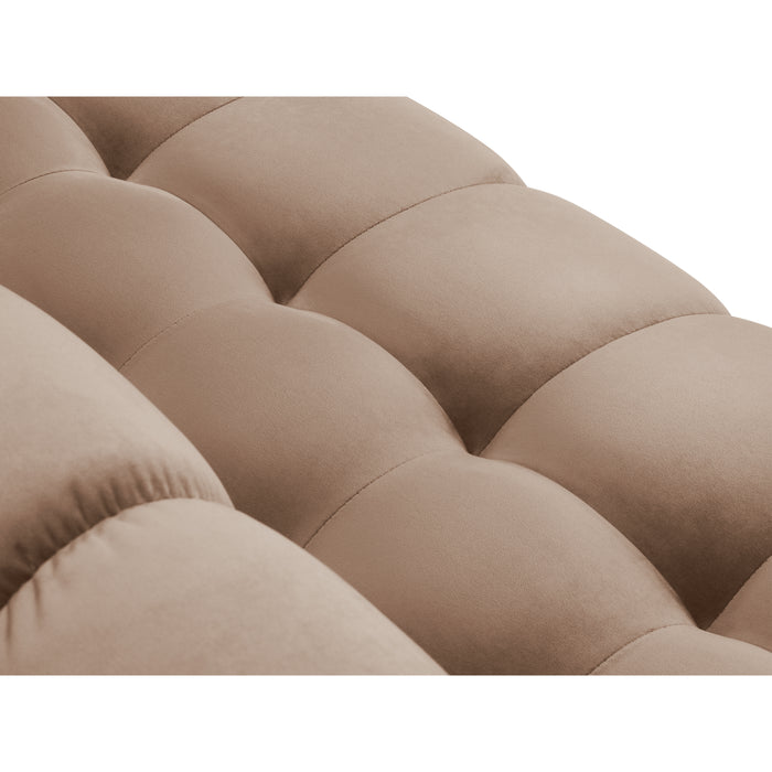 Cosmopolitan Design Bali Hoekbank met Chaise Longue Links - Taupe / Zwart