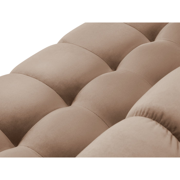 Cosmopolitan Design Bali Hoekbank met Chaise Longue Rechts - Taupe / Goud