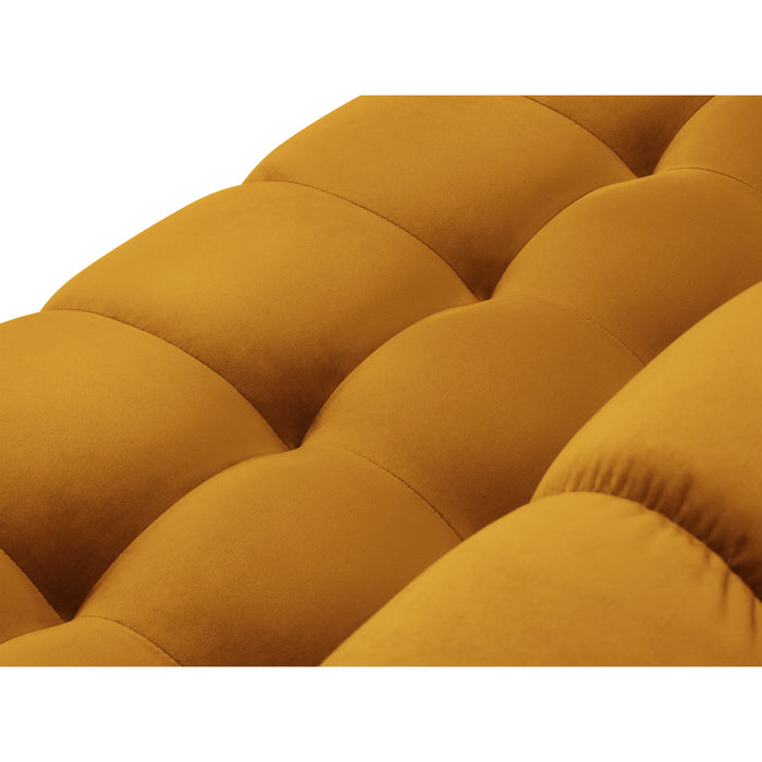 Cosmopolitan Design Bali Hoekbank met Chaise Longue Rechts - Okergeel / Goud