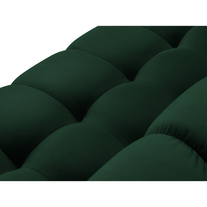 Cosmopolitan Design Bali Hoekbank met Chaise Longue Rechts - Flessengroen / Zwart