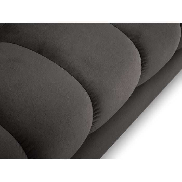 Cosmopolitan Design Bali U-bank - Donkergrijs / Goud