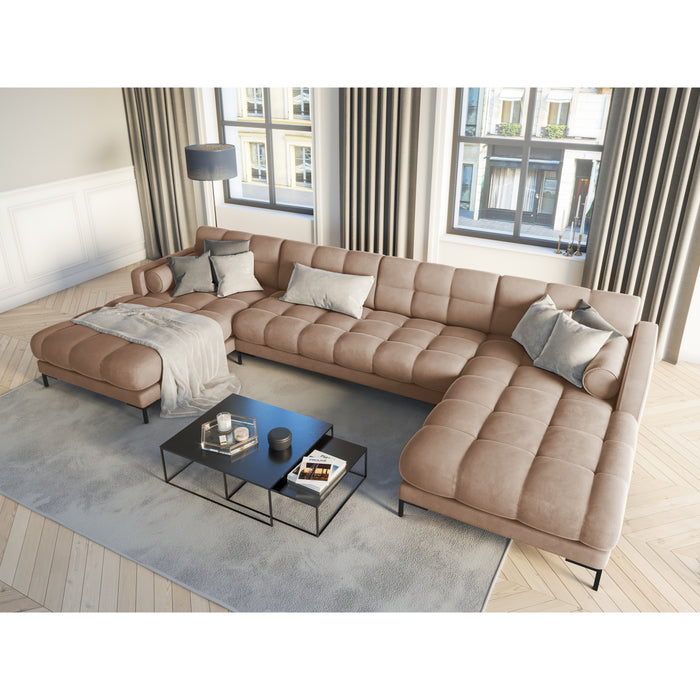 Cosmopolitan Design Bali U-bank - Taupe / Zwart