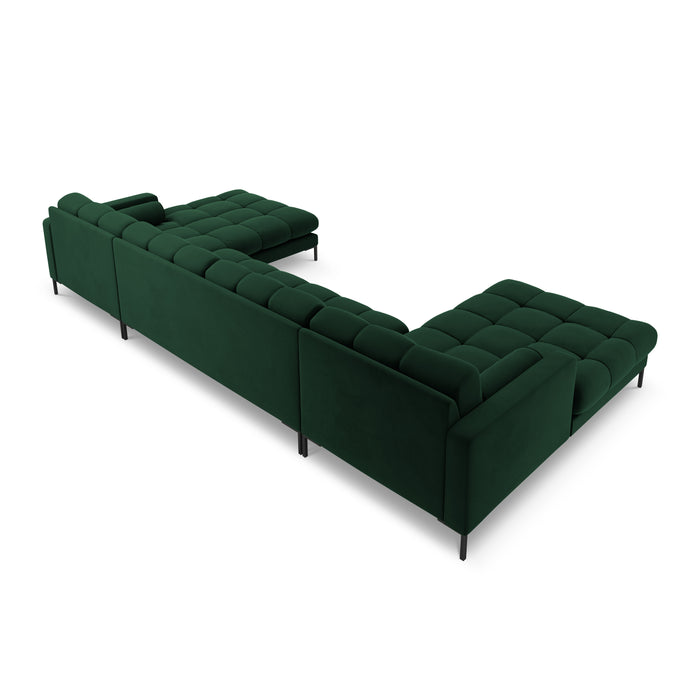 Cosmopolitan Design Bali U-bank - Flessengroen / Zwart