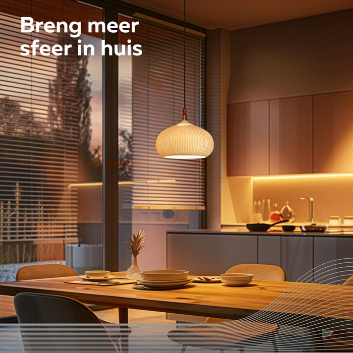 Calex Slimme LED Lamp - 2 stuks - E27 - G125 - Goud - Warm Wit - 7W