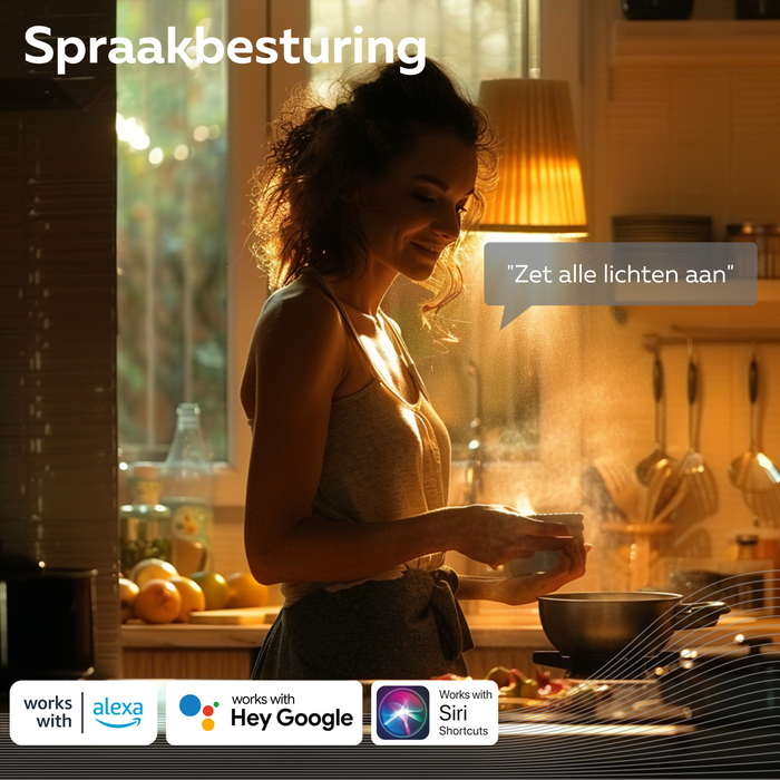 Calex Slimme LED Lamp - 3 stuks - E27 - ST64 - Goud - Warm Wit - 7W