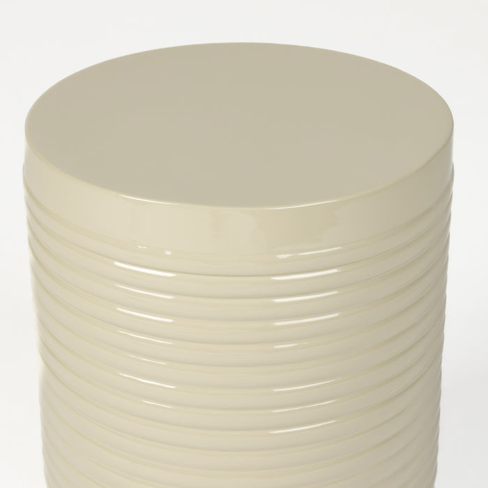 by fonQ Spool Bijzettafel H 36 x Ø 25 cm - Ivoor