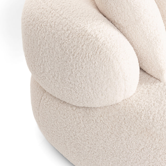 by fonQ Cosmo 2,5-zitsbank - Teddy - Wit