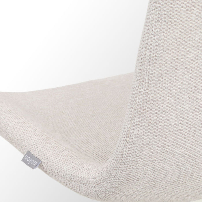 Nolon Nova-Fé Eetkamerstoel Beige - Stof - Zwarte Poten