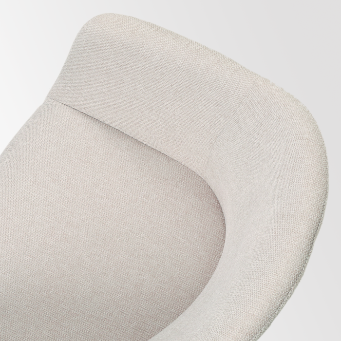 Nolon Noa-Otis Eetkamerstoelen Set van 2 - Beige - Zwarte Poten