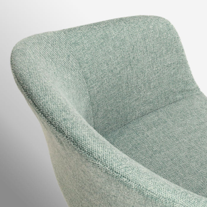 Nolon Nora-Otis Eetkamerstoelen Set van 2 - Zacht Groen - Witte Poten