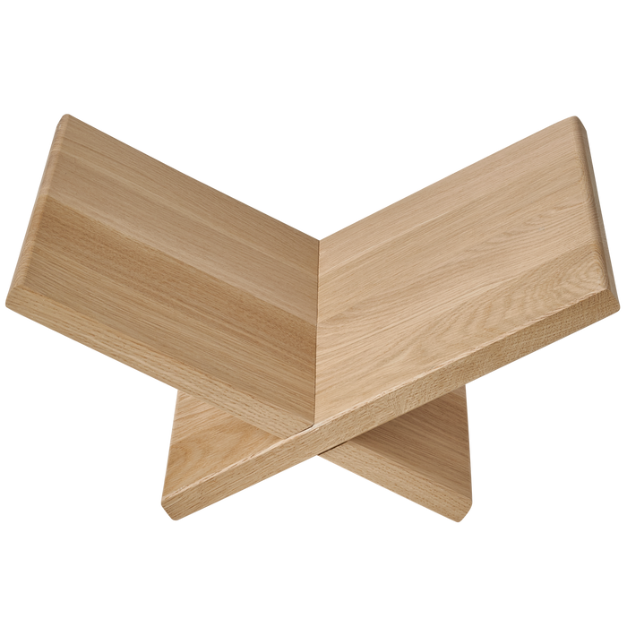 WOOOD Jet Boekenstandaard - Eiken - Naturel - 19x40x26