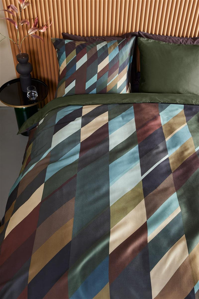 Beddinghouse Roan dekbedovertrek - 200x200|220 - Olijfgroen