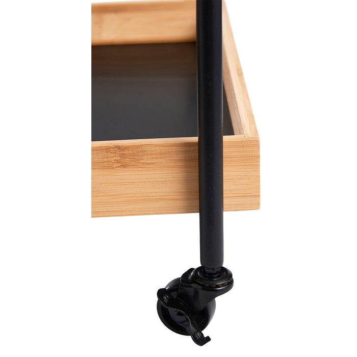 Lisomme Soof houten keukentrolley bamboe - 45 x 38 cm