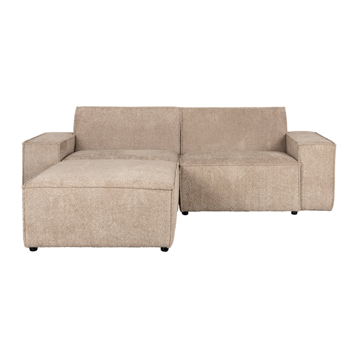 Zuiver x fonQ James Modulaire 3-zitsbank met Hocker- Teddystof - Beige