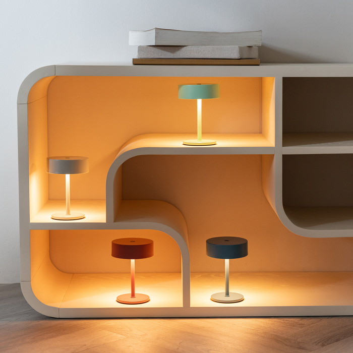 Zuiver x fonQ Mini Tafellamp - Vintage Marsala