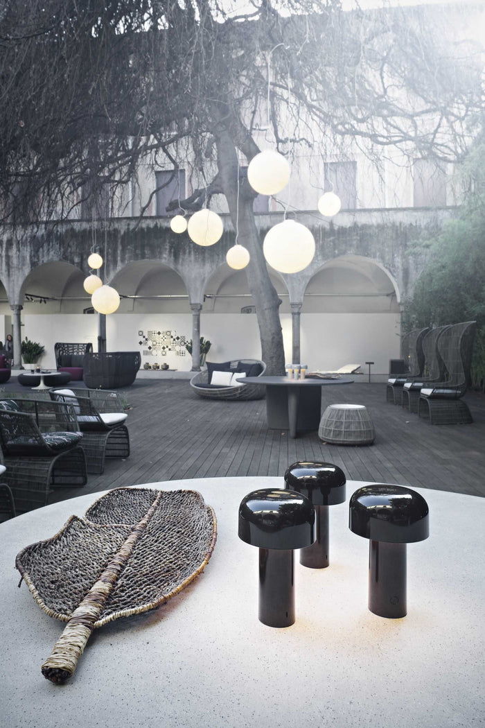 Flos Bellhop tafellamp LED oplaadbaar geel