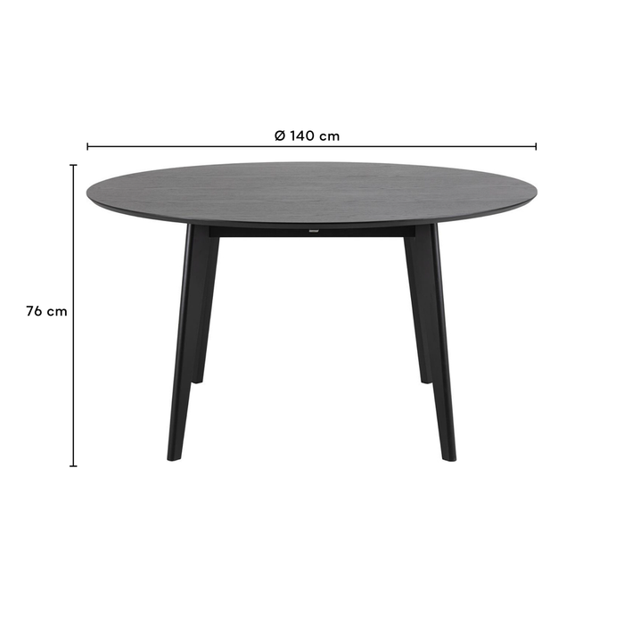 by fonQ basic Crow Eettafel - Ø 140 cm - Eiken