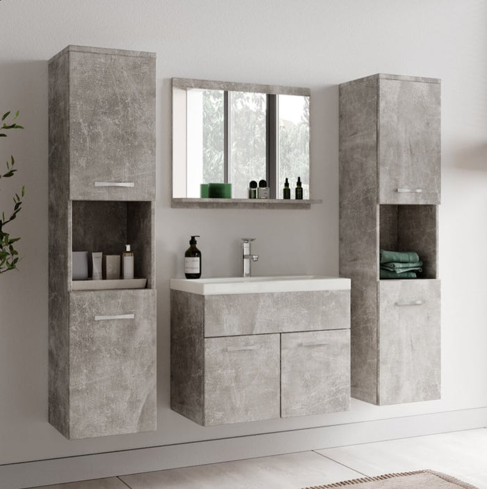 Badplaats Badkamermeubel Set Montreal XL 60 x 35 cm - Beton Grijs