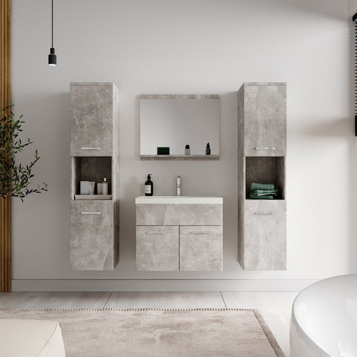 Badplaats Badkamermeubel Set Montreal XL 60 x 35 cm - Beton Grijs