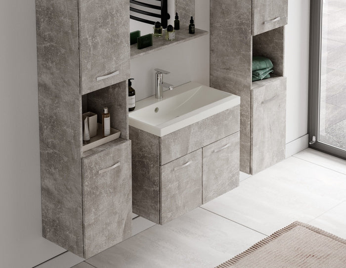 Badplaats Badkamermeubel Set Montreal XL 60 x 35 cm - Beton Grijs