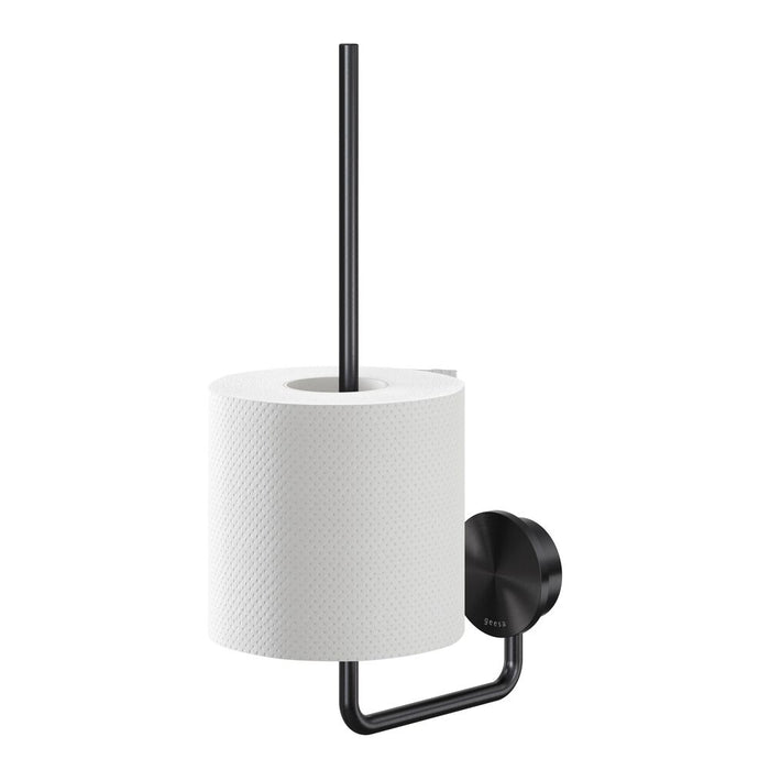 Geesa Opal Reserverolhouder - Zwart Metaal Geborsteld
