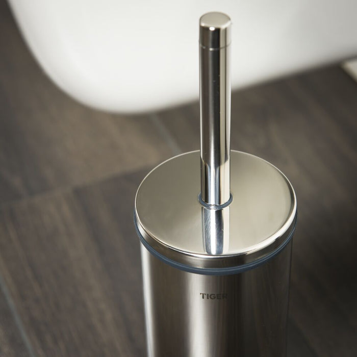 Tiger Reserveonderdeel - Toiletborstel met Deksel - RVS gepolijst (serie: Boston en Safira)