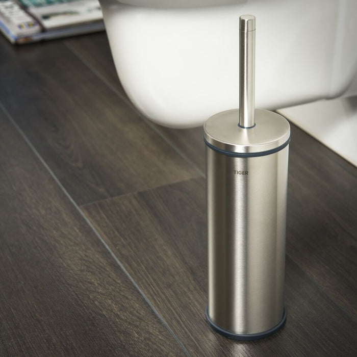 Tiger Boston Toiletborstel met Houder Vrijstaand - RVS Geborsteld