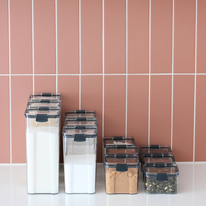 Krumble Voorraadpot plastic 700 ml - Set van 4