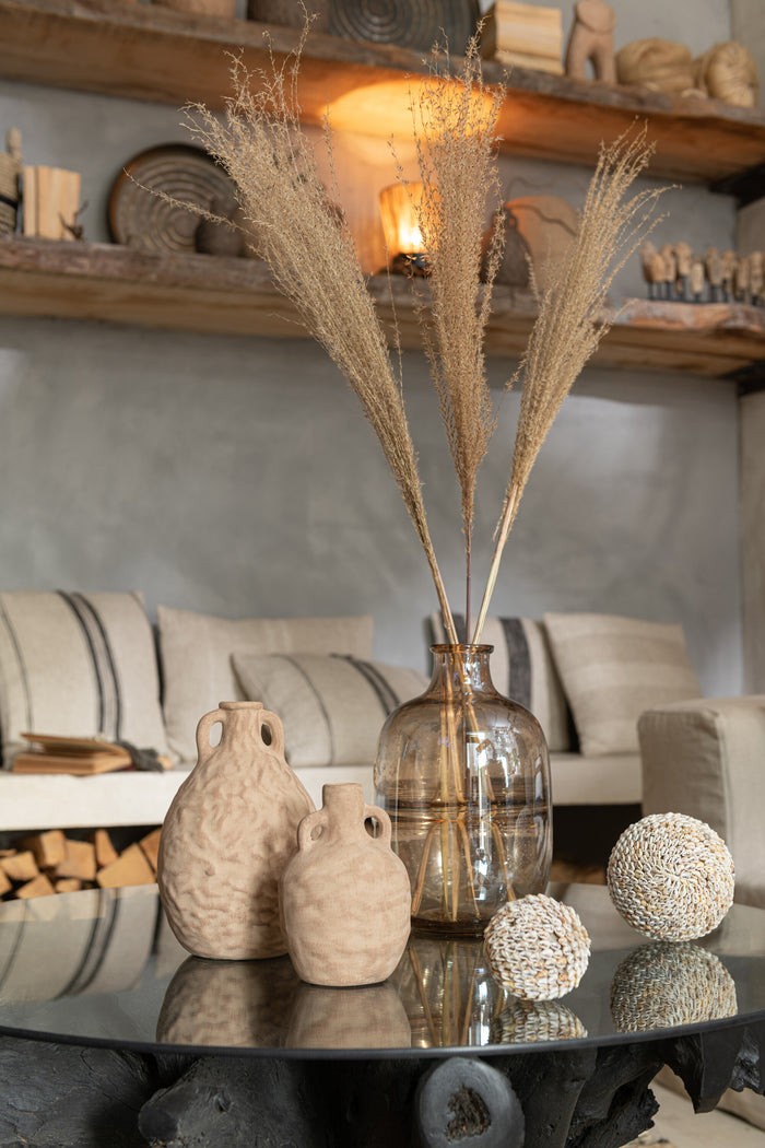 J-Line decoratie Bol Schelpen Noa - steen - naturel - large