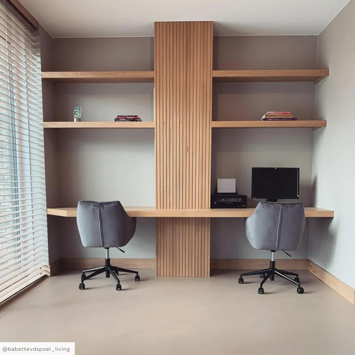 by fonQ basic Comfy Bureaustoel - Donkergrijs