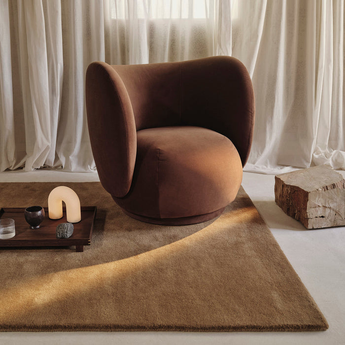 Ferm Living Stille Vloerkleed 140 x 200 cm - Toffee