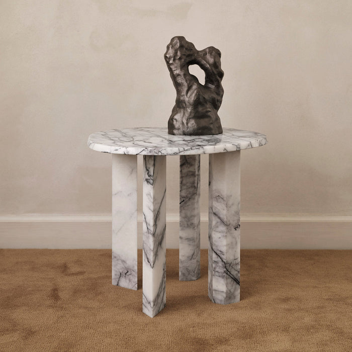 Ferm Living Taula Bijzettafel - White / Charcoal