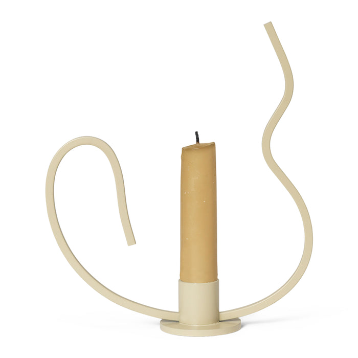 Ferm Living Valse Kandelaar Low - Cashmere