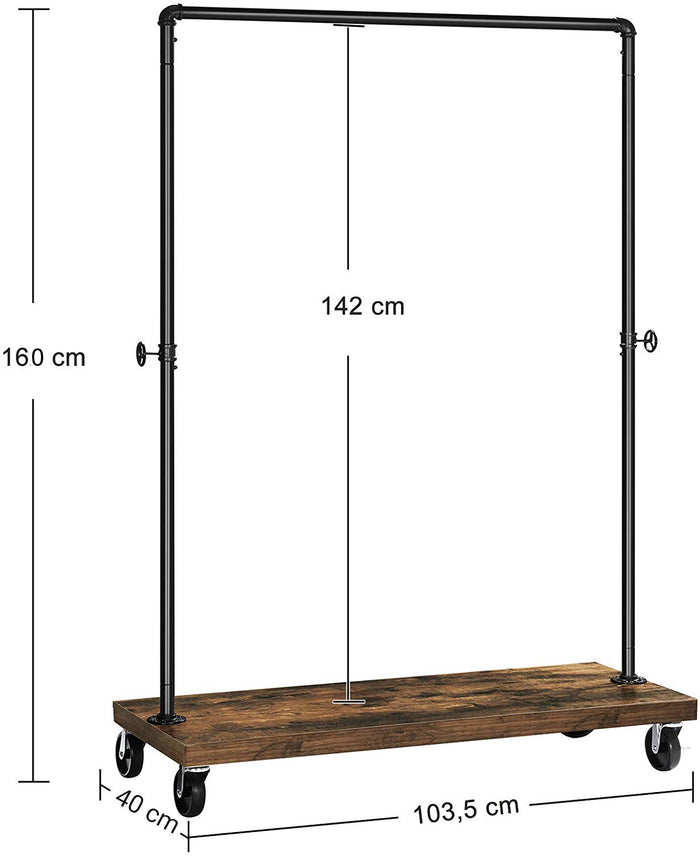 ACAZA Kledingrek Vintage bruin