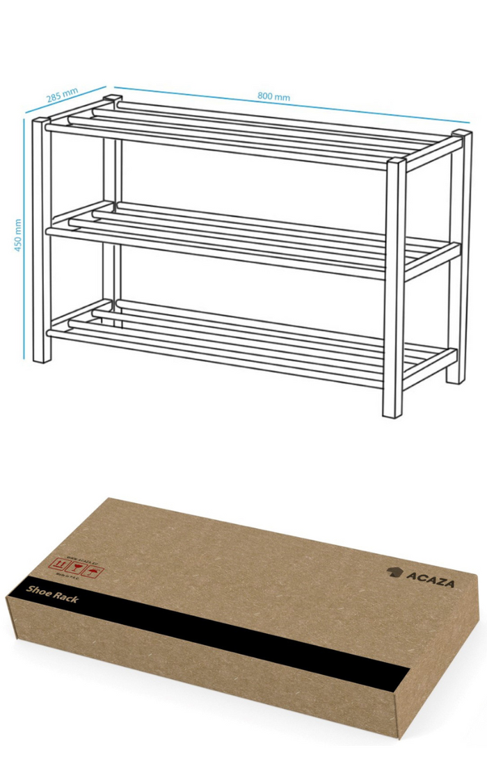 ACAZA Schoenenrek Zwart